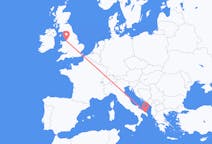 Flyrejser fra Liverpool, England til Brindisi, Italien