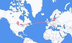 Flyrejser fra Aberdeen, USA til Gdansk, Polen