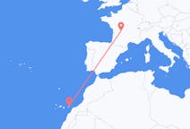 出发地 法国利摩日目的地 西班牙富埃特文图拉岛的航班