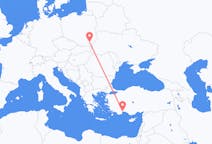 Flights from Antalya in Turkey to Rzeszów in Poland