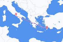 Flüge von Rhodos, Griechenland nach Neapel, Italien