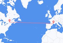 Flyg från Montreal, Kanada till Nimes, Frankrike