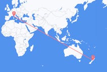 Flyg från Wellington, Nya Zeeland till Bastia, Frankrike