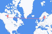 Flights from Yellowknife to Helsinki