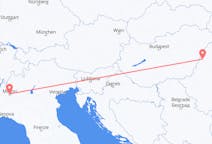Vluchten van Oradea, Roemenië naar Milaan, Italië
