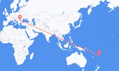 Flyrejser fra Kadavu Island, Fiji til Craiova, Rumænien