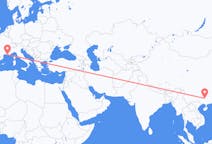 Flyreiser fra Liuzhou, Kina til Marseille, Frankrike
