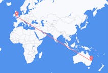Flyreiser fra Armidale, Australia til Bristol, England