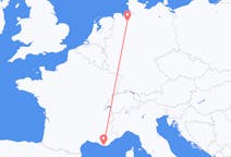 Flyg från Toulon, Frankrike till Bremen, Tyskland