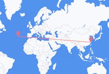 Flyreiser fra Taizhou, til Terceira