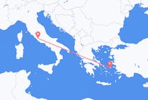 从伊卡利亚岛飞往罗马的航班