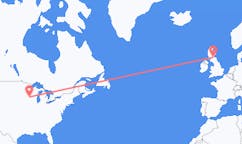 Flyg från La Crosse, USA till Edinburgh, Skottland