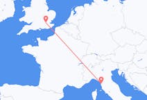 Flyrejser fra Pisa, Italien til London, England