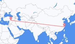 Flyg från Taizhou, Jiangsu, Kina till Sanliurfa, Turkiet