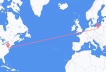 Flyreiser fra Washington D. C. , til Bydgoszcz