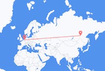 Flights from Neryungri, Russia to Eindhoven, the Netherlands