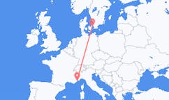 Flights from Monaco to Copenhagen