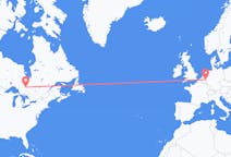 캐나다 티민스에서 출발해 네덜란드 마스트리히트까지(으)로 가는 항공편