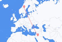 Flights from Al Jawf Region, Saudi Arabia to Östersund, Sweden