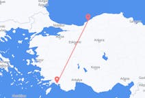 Flyreiser fra Zonguldak, Tyrkia til Dalaman, Tyrkia