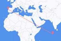 Flights from Gan, Maldives to Porto, Portugal
