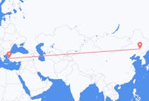 Flyreiser fra Changchun, til Izmir