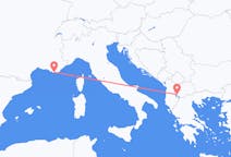 Fly fra Ohrid til Toulon