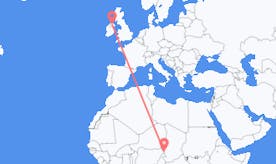 Flights from Chad to Northern Ireland