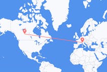 Flyrejser fra Fort McMurray, Canada til Milano, Italien