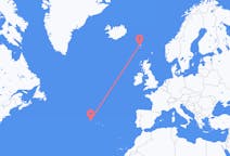Flyrejser fra Sørvágur, Færøerne til Corvo Island, Portugal