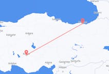 Flyg från Trabzon, Turkiet till Konya, Turkiet