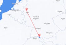 Flyrejser fra Friedrichshafen, Tyskland til Duesseldorf, Tyskland