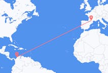 Flyg från Cartagena, Colombia till Toulouse, Frankrike