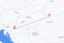 Flyreiser fra Baia Mare, Romania til Zagreb, Kroatia