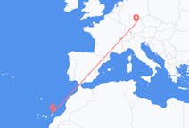 出发地 西班牙出发地 兰萨罗特岛目的地 德国纽伦堡的航班