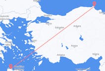 Flyreiser fra Sinop, Tyrkia til Khania, Hellas