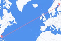 Flights from Miami, the United States to Oulu, Finland
