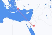 Flyreiser fra Tabuk, Saudi-Arabia til Rhodos, Hellas