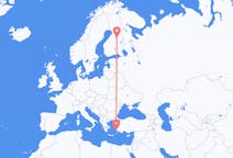Flights from Kajaani, Finland to Bodrum, Turkey