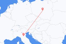 Vluchten van Łódź, Polen naar Bologne, Italië