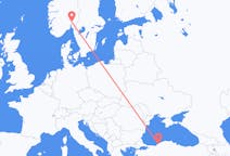 Flights from Zonguldak to Oslo