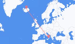 イタリアのラメツィア・テルメから、アイスランドのアークレイリ行きフライト