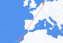 Flyreiser fra Lanzarote, Spania til Münster, Tyskland