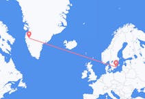 出发地 格陵兰出发地 坎格鲁斯苏克目的地 瑞典卡尔马的航班