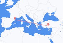 Flyg från Girona, Spanien till Konya, Turkiet