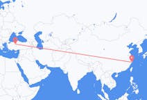 Flyreiser fra Taizhou, Kina til Ankara, Tyrkia