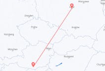 Flyg från Klagenfurt, Österrike till Łódź, Polen