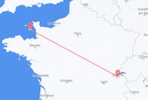 Flyrejser fra Saint Helier, Jersey til Genève, Schweiz