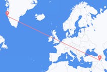 Flights from Hakkâri, Turkey to Maniitsoq, Greenland
