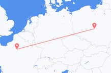 Flyreiser fra Lodz, Polen til Paris, Frankrike
